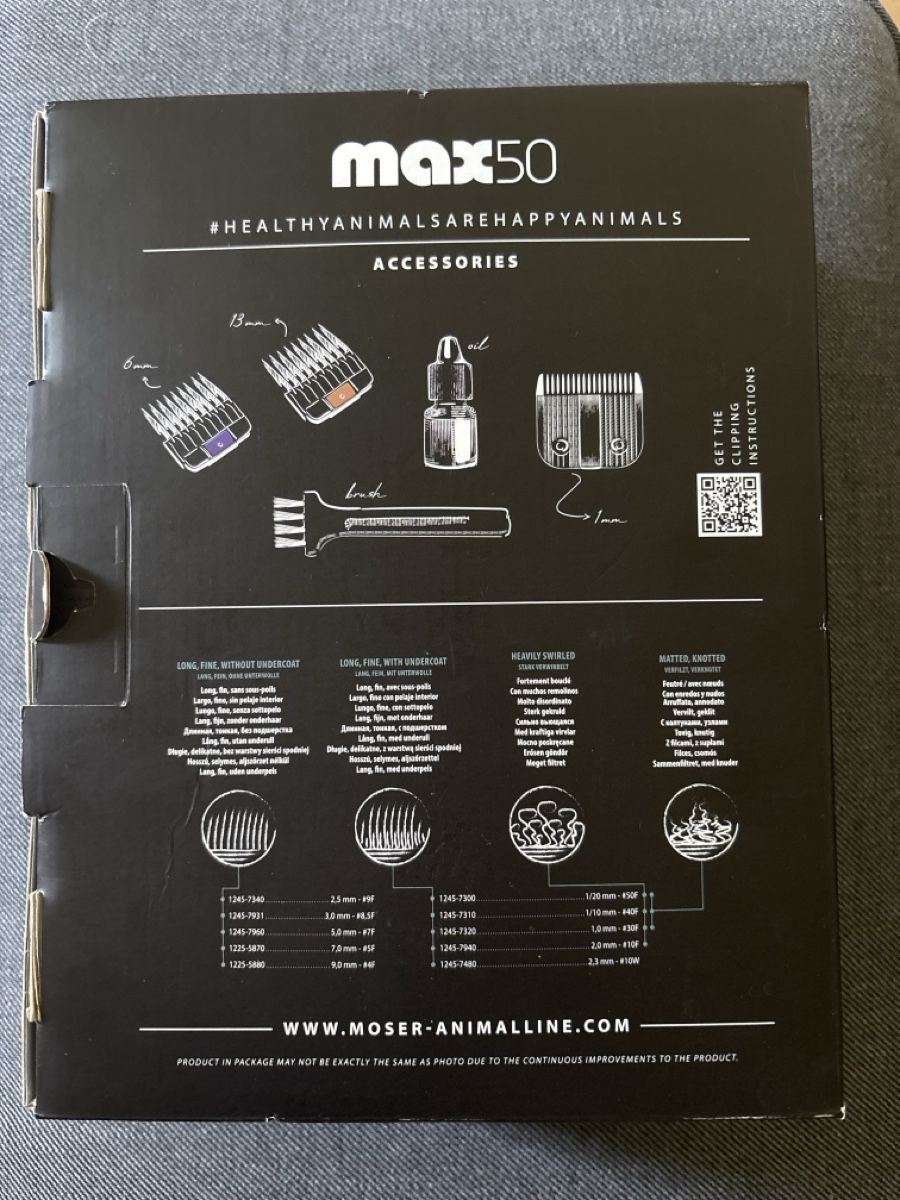 Taglio: Moser Max 50 animal clipper – Nuovo e nell'imballaggio originale da Oberwil BL venduto da rev_sb8d 1