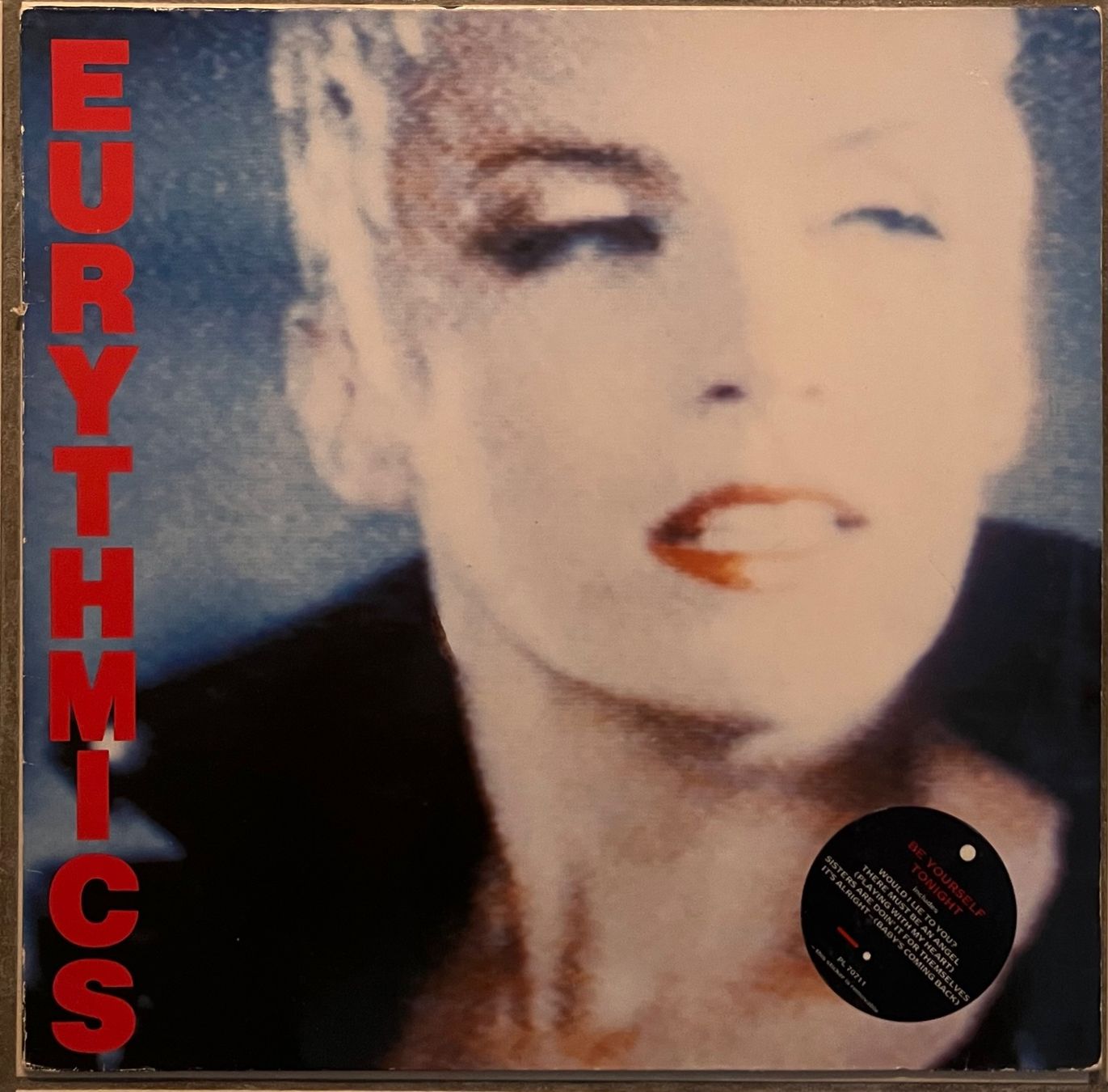 Dischi in vinile: EURYTHMICS - BE YOURSELF TONIGHT - 33 Tours – Usato da Bussigny venduto da vinyl-pas-cher