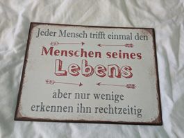 Blech Schild / Deko