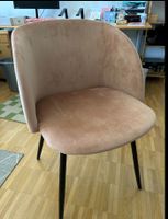Altrosa Samt Sessel
