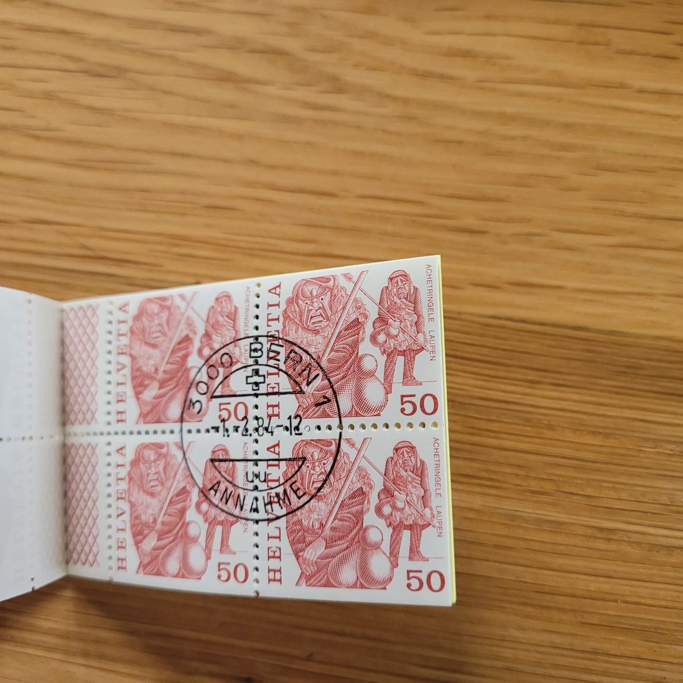 Alle Briefmarken: Carnet De Timbre /  Markenheftchen  Bern 1984 – Gebraucht aus Biel/Bienne von Destockweb 4