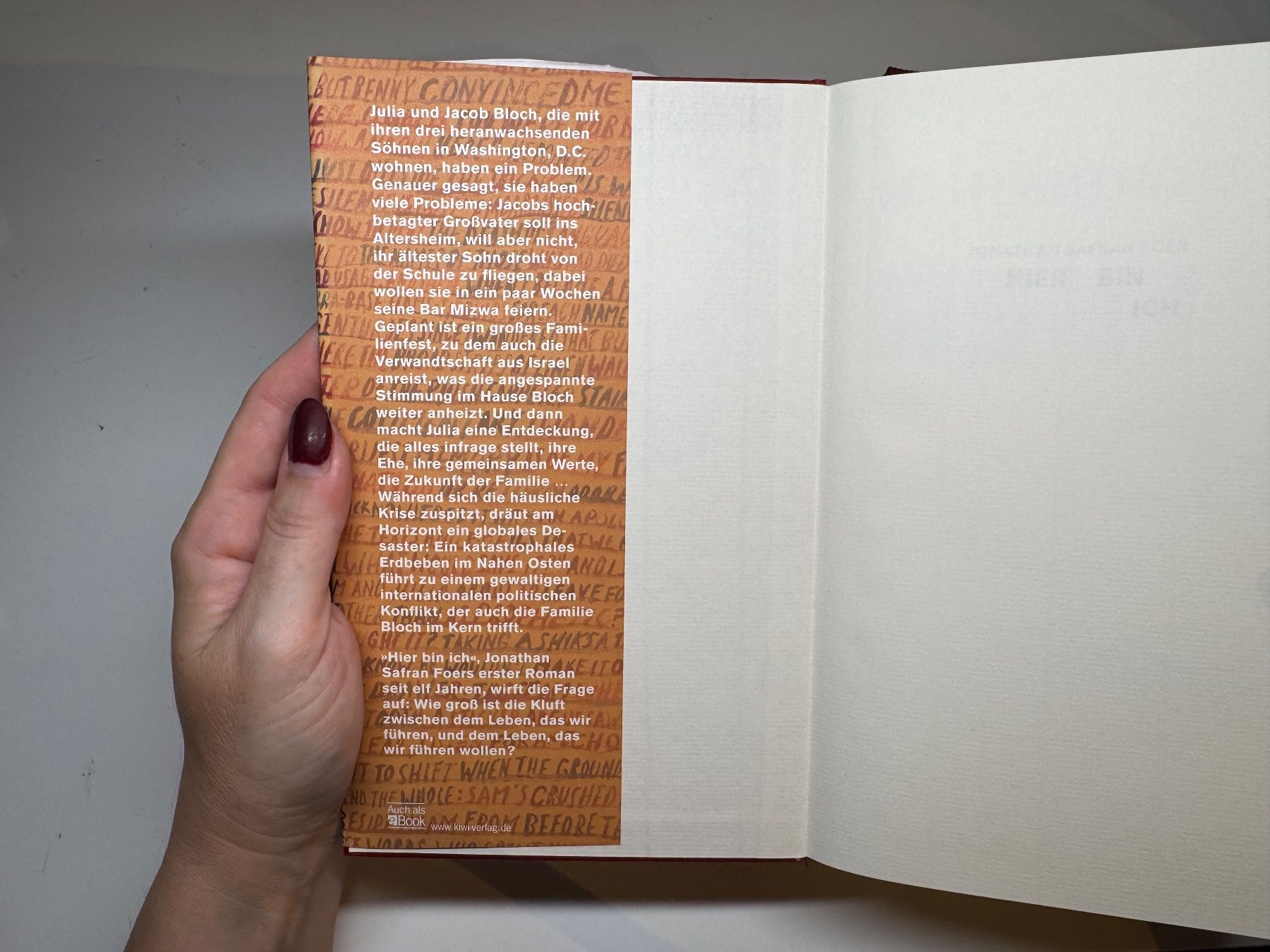 Libri: ROMAN: Jonathan Safran Foer, Hier bin ich – Usato da Grosswangen venduto da Deutsche_Romane 2