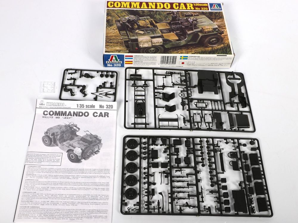ITALERI COMMANDO CAR, Bausatz (Neu (gemäss Beschreibung)) in Steinen ...