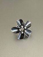 Vintage 925er Silber Blumenring, N.E. From, Dänemark: 53-54