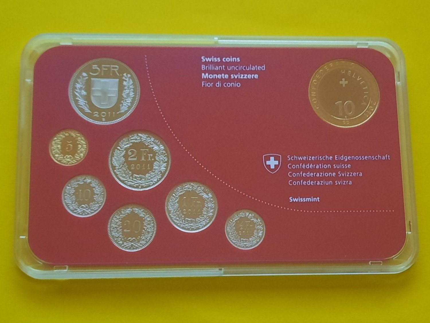 Tutti le monete: Münzsatz Schweiz 2011 Stempelglanz – Usato da Buchs SG venduto da numispatica 2