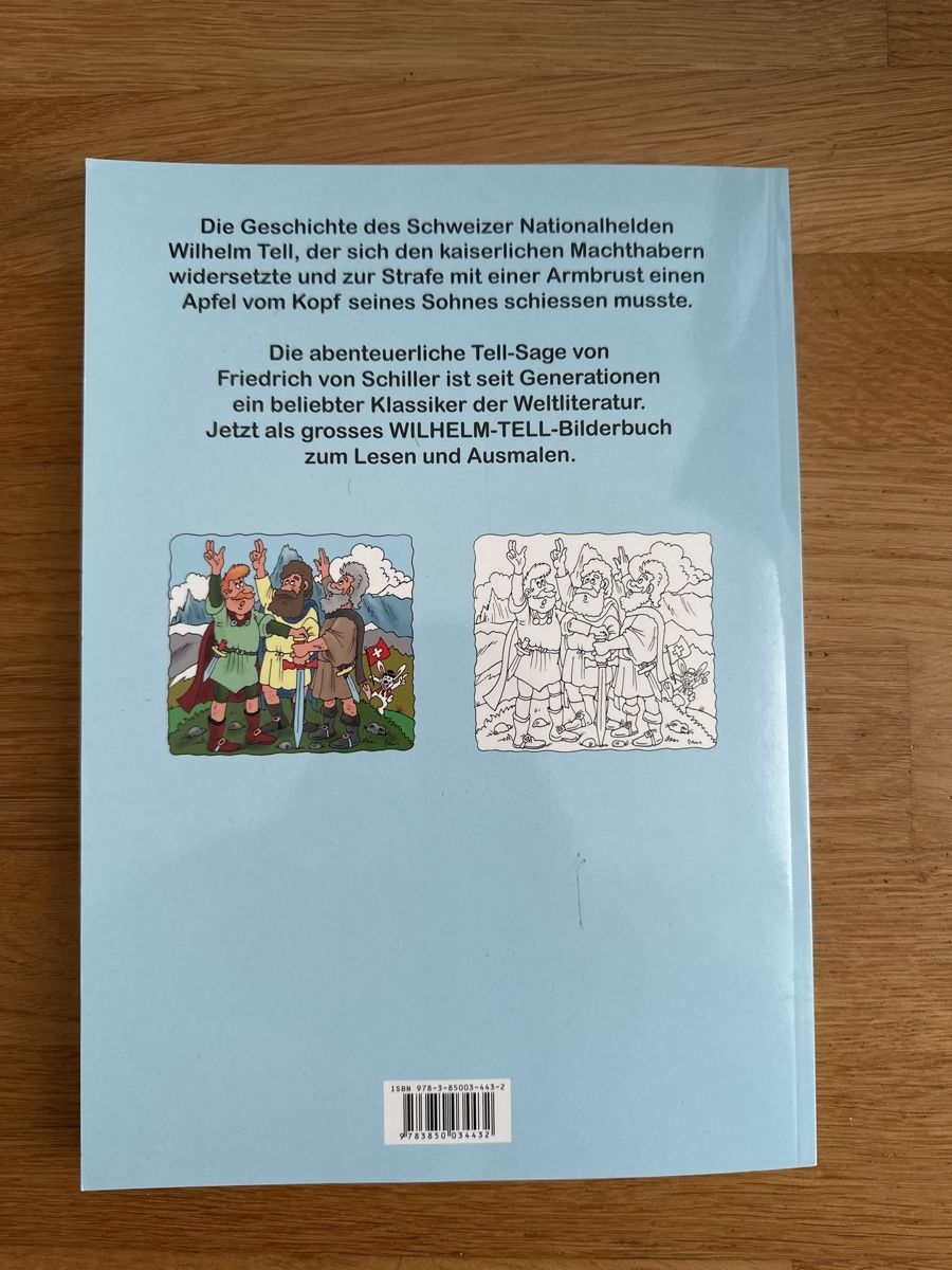 Libri: Wilhelm Tell Geschichten- und Malbuch – Usato da Rüti ZH venduto da Kiwi02 2