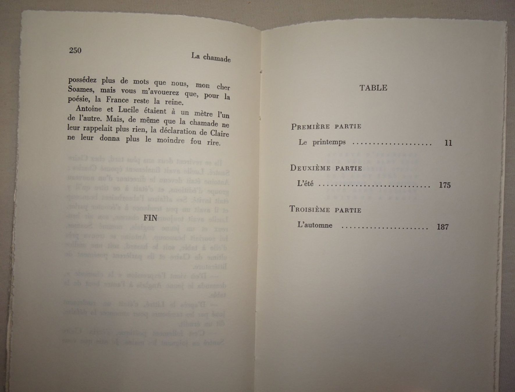Libri: La Chamade, Françoise Sagan, édition Julliard – Usato da Châtelaine venduto da fil_7lqg 5
