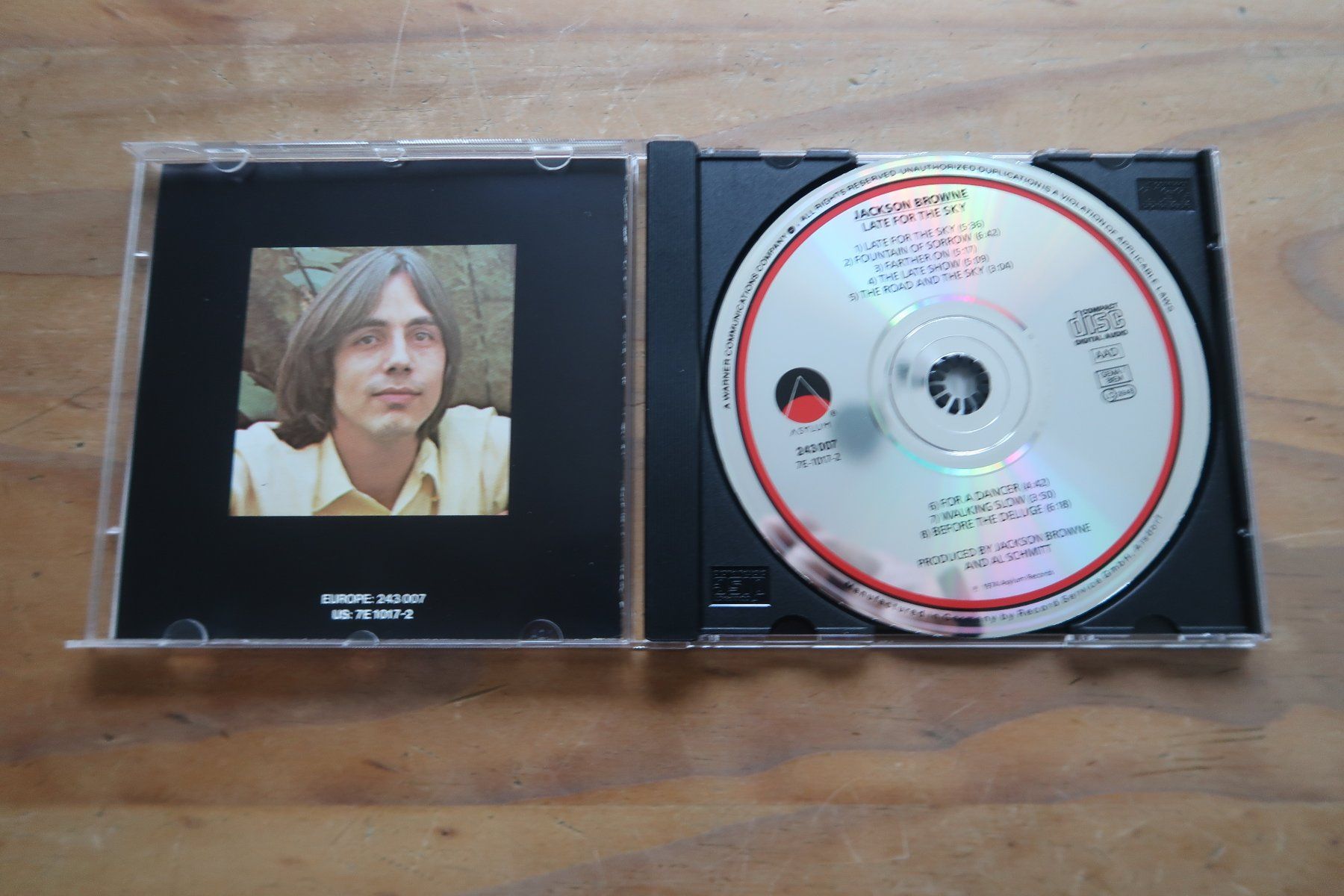 CD: JACKSON BROWNE - LATE FOR THE SKY - CD – Usato da Basel venduto da Patiscat 4