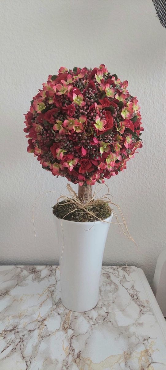 Tutte le decorazioni: Deko-Kugelbaum, Kunstblumen, Topf, 45cm hoch, Herbstdeko – Usato da Basel venduto da Pureza82 2