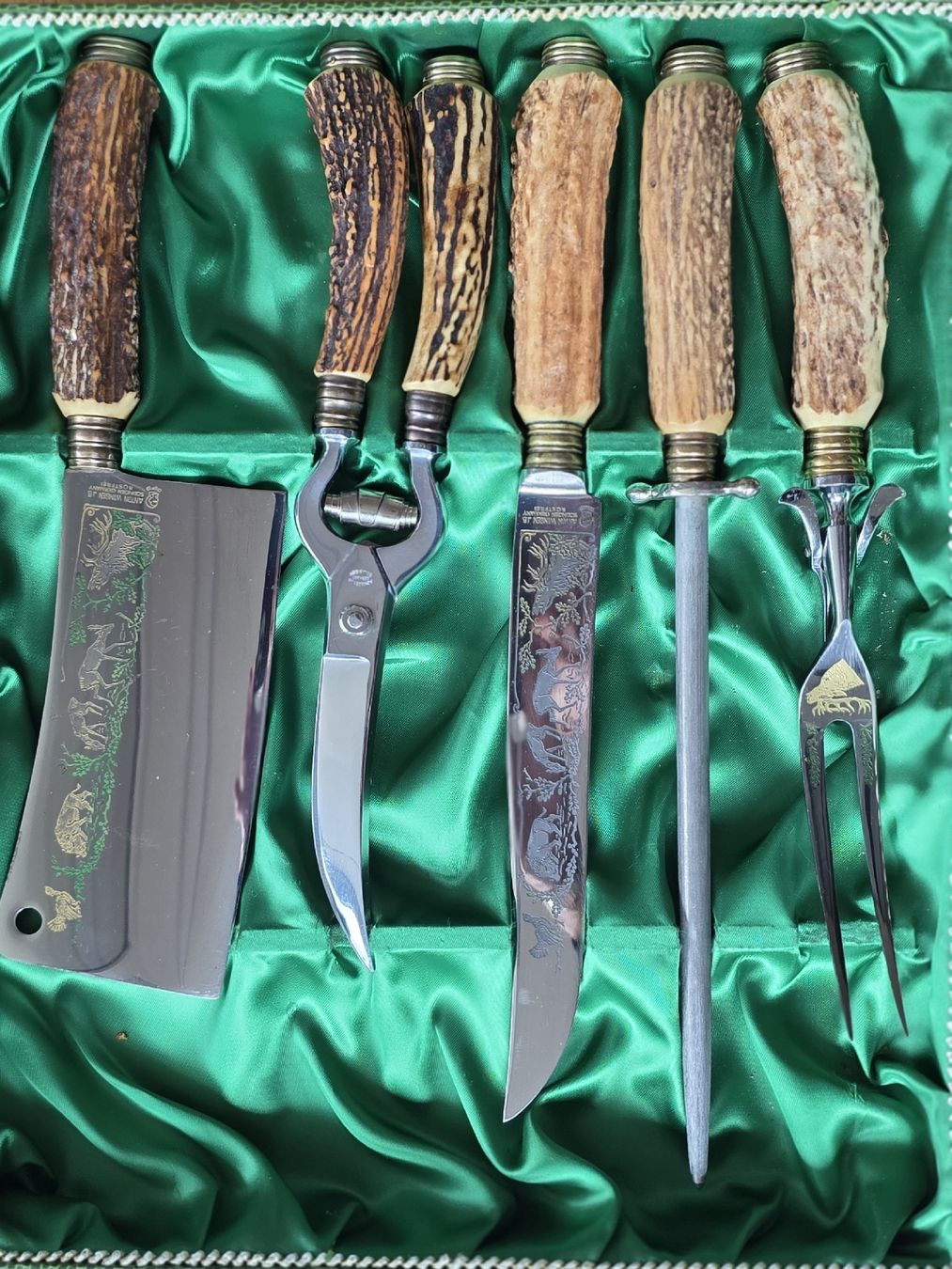 Solingen Accessori: Jagdmesser Set " Hirschmotiv " – Nuovo (secondo la descrizione) da Berikon venduto da Params 1