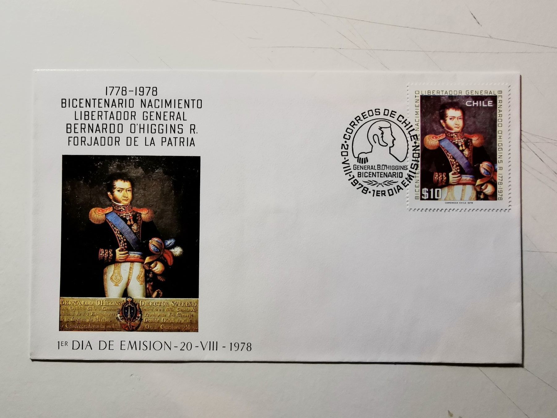Alle Briefmarken: FDC Correos de Chile 20-VIII-1978 – Gebraucht aus Pailly von jme99