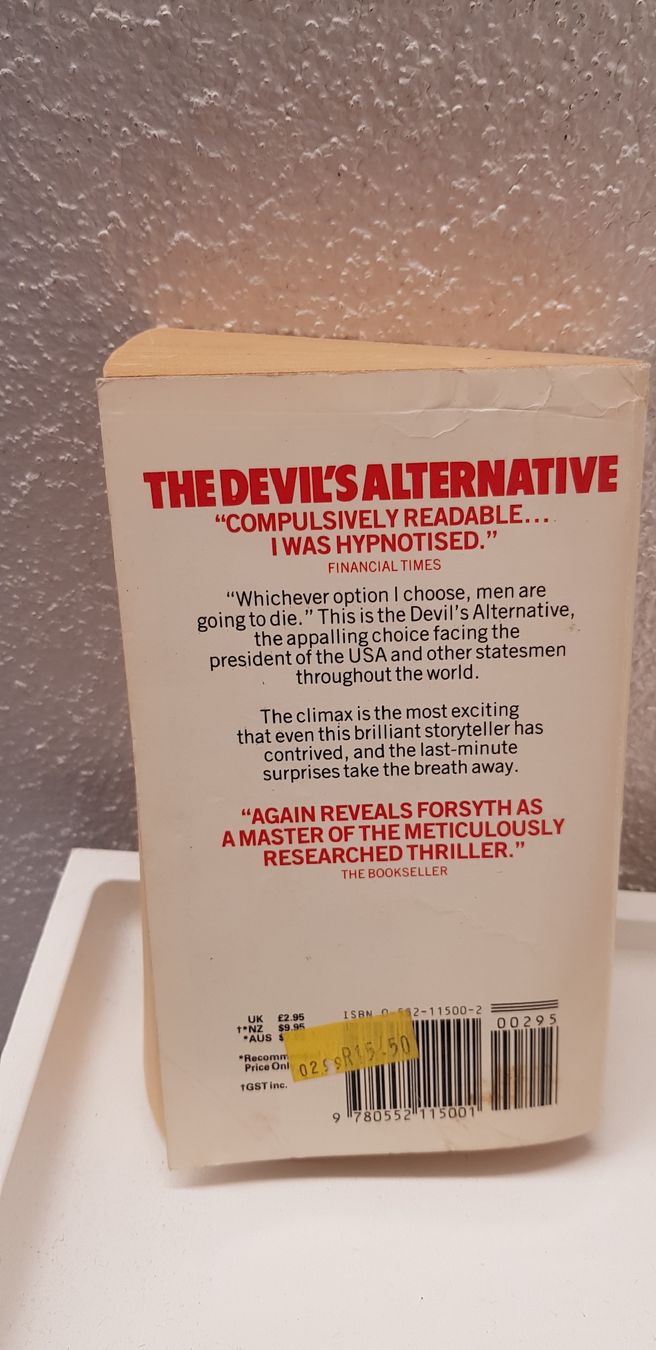 Libri: Frederick Forsyth The Devil's Alternative Thriller Buch – Usato da Zürich venduto da sb_t28m 1