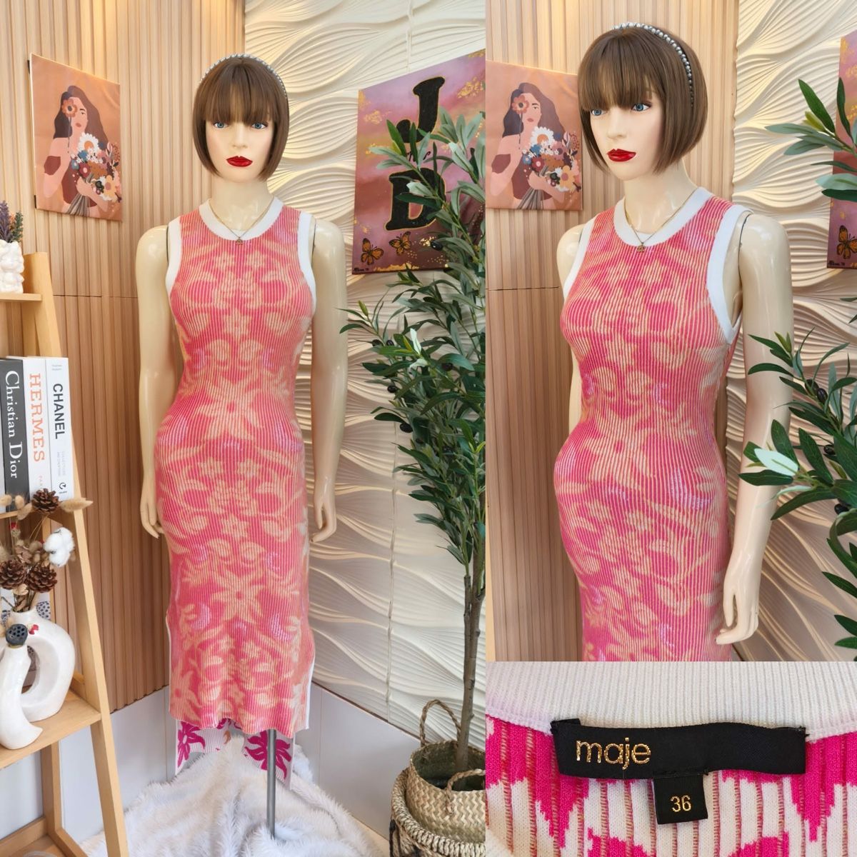 Maje Vestiti: Maje Reversible Printed Midi Dress – Usato da St.Josefen venduto da lop_lh8d 2