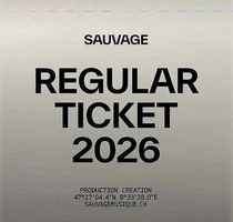 Regular Ticket Sauvage at Zurich Airport 2026 - August 22