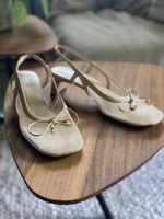 ODISSI 37 Leder Pumps 45 mm Damen Sandale Schuh