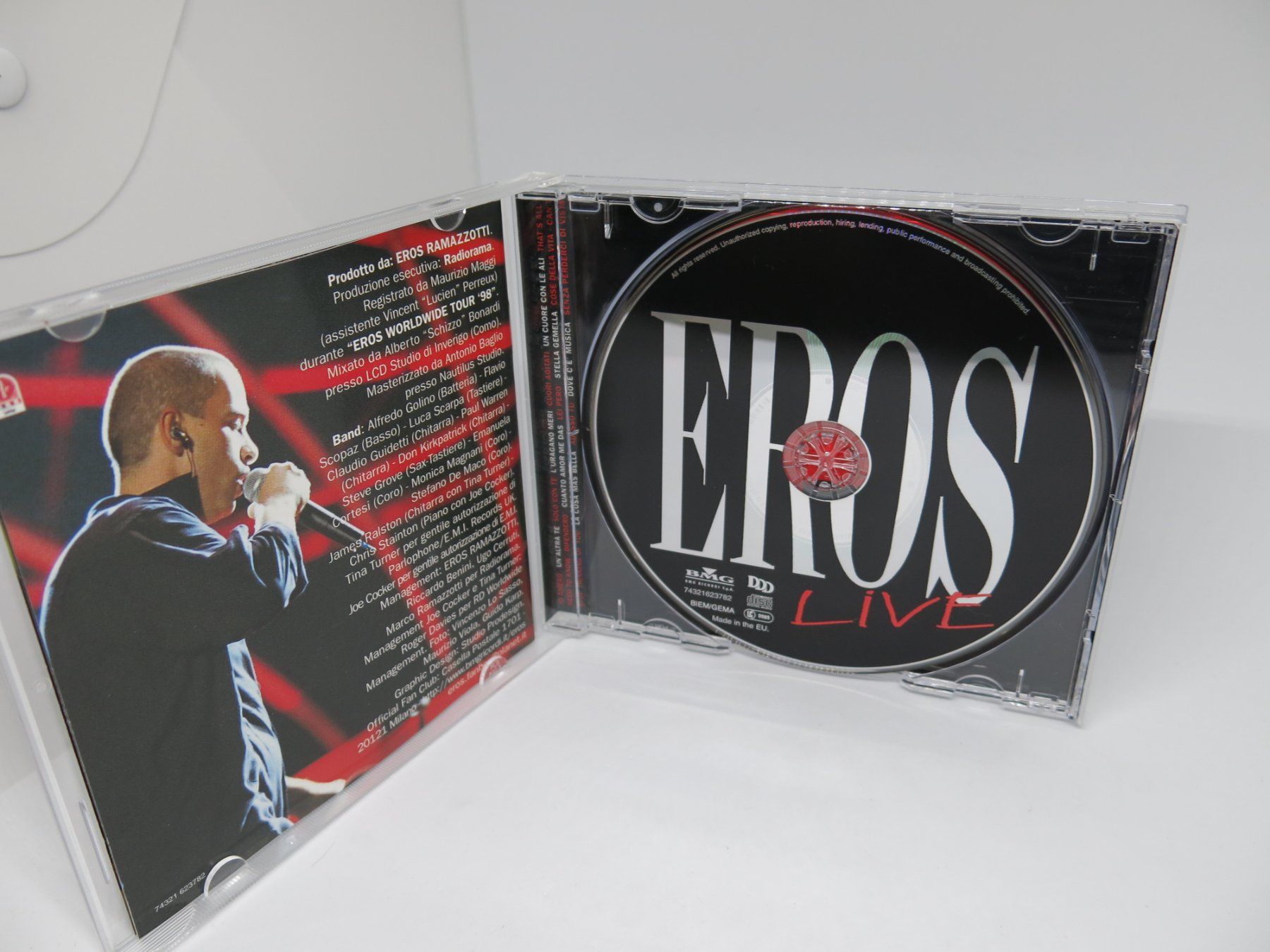 CD: CD  Eros Ramazzotti - Eros Live – Usato da Ernetschwil venduto da luisvonerni 1