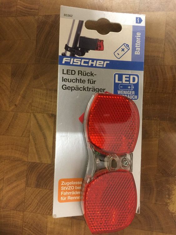 Fischer LED Rückleuchte für Gepäckträger | Kaufen auf Ricardo | Fahrrad Zubehör & Ersatzteile