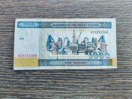 Aserbaidschan 1'000 Manat 2001 !!!!!!