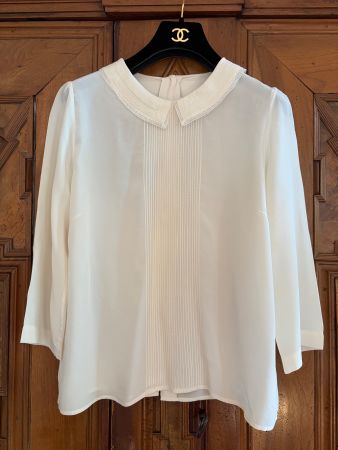 VINTAGE – wie neu Bluse 100% Extra feine Seide  Gr. M