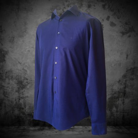 Shirt Calvin Klein Slim Fit Non-Iron Blue Men 40 (M)