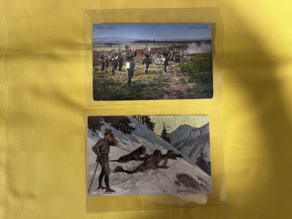 Cartoline postali: 2 Ansichtskarten Schweizer Armee Motiv Militär – Usato da Oberentfelden venduto da kar_sd97