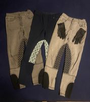 Reithosen Set 3-teilig mit Reithandschuhen 146