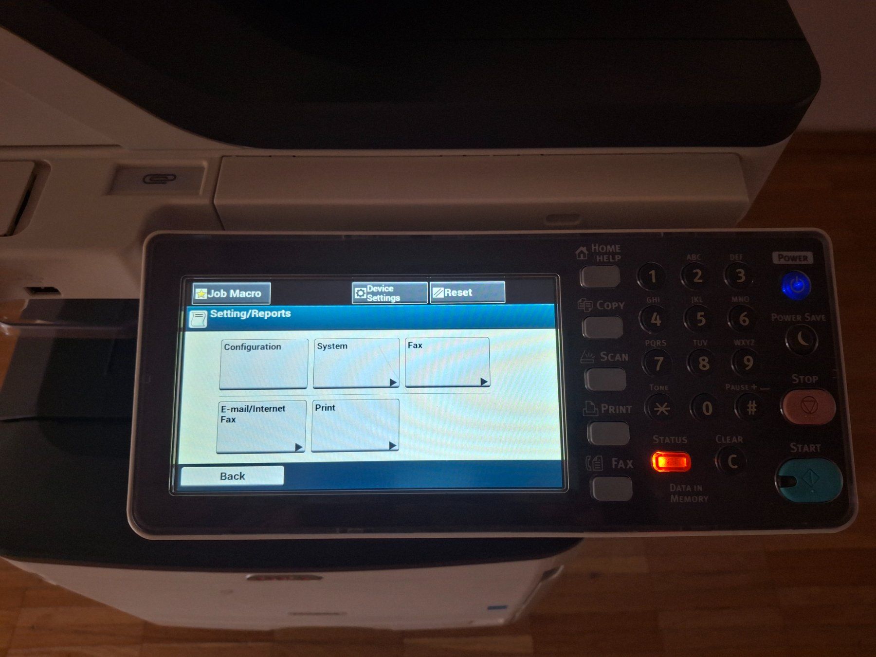 Oki Stampanti: OKI MC853 Multifunktionsdrucker – Usato da Basel venduto da m.kg 1