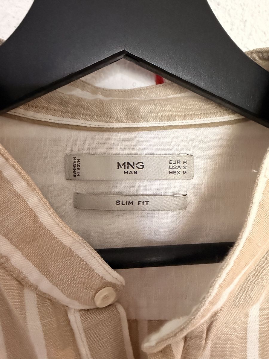 Mango Camicie: Leinen Hemd Mango gestreift – Usato da Zürich venduto da huegliariane 1
