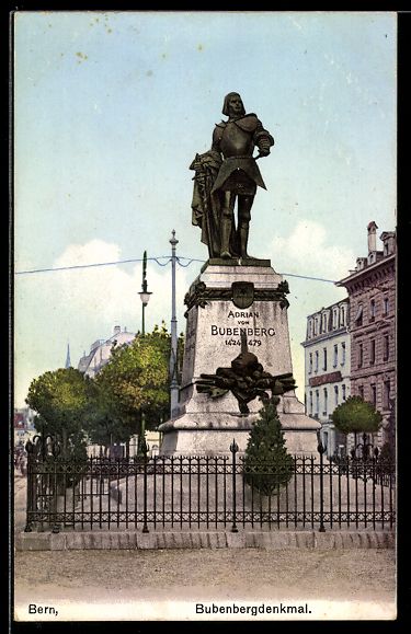 Cartes postales: AK Bern, Bubenbergdenkmal – D'occasion à Berlin par bartko-reher
