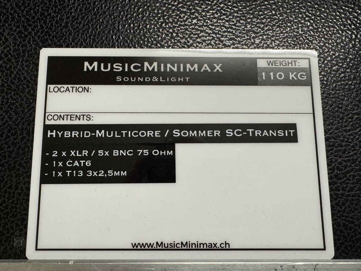 Cavi: Multicore Sommer Cable inkl. Flightcase / 70 Meter – Usato da Oberuzwil venduto da MusicMinimax 7