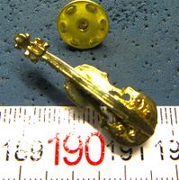 GEIGE 3D PIN GOLDIG VIOLINE MUSIK