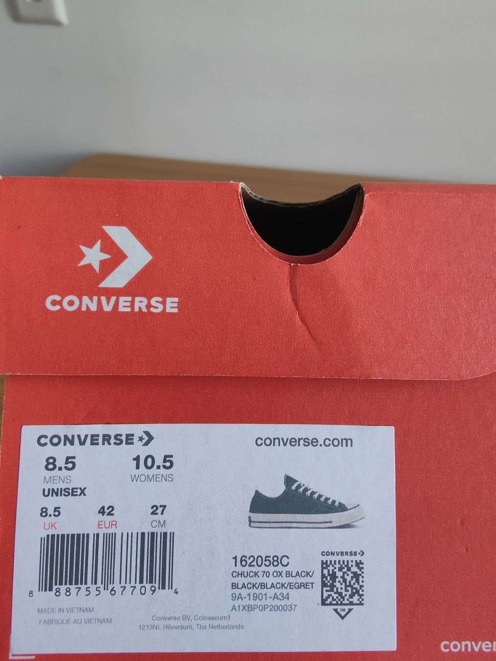 Converse Scarpe da uomo: CONVERSE Chuck 70 OX Black/Egret Gr. 42 – Usato da Olten venduto da Gegendiekultur 7