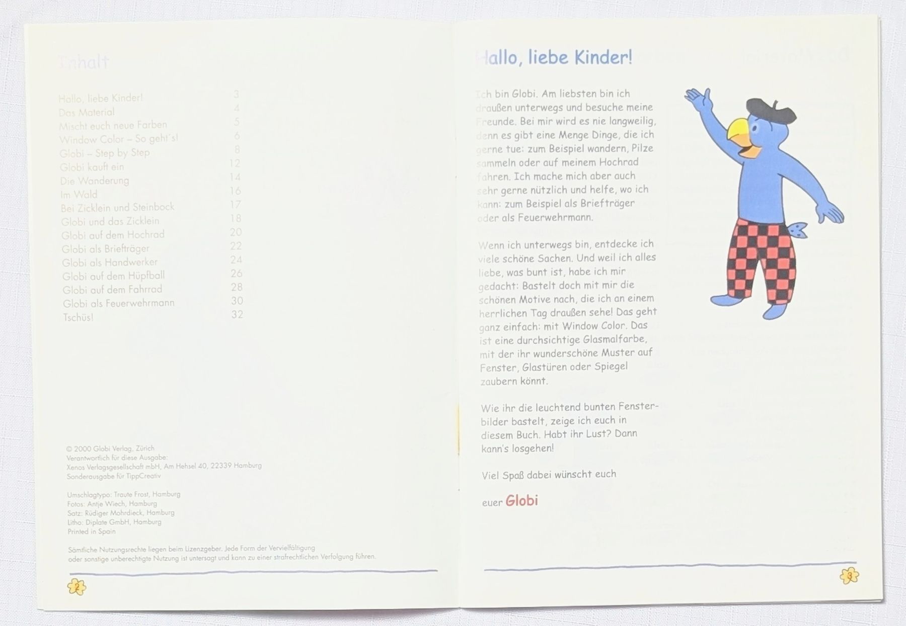 Libri: Globi Window Color Heft mit Globi-Motiven – Nuovo (secondo la descrizione) da Wängi venduto da ABIZONE-86 1