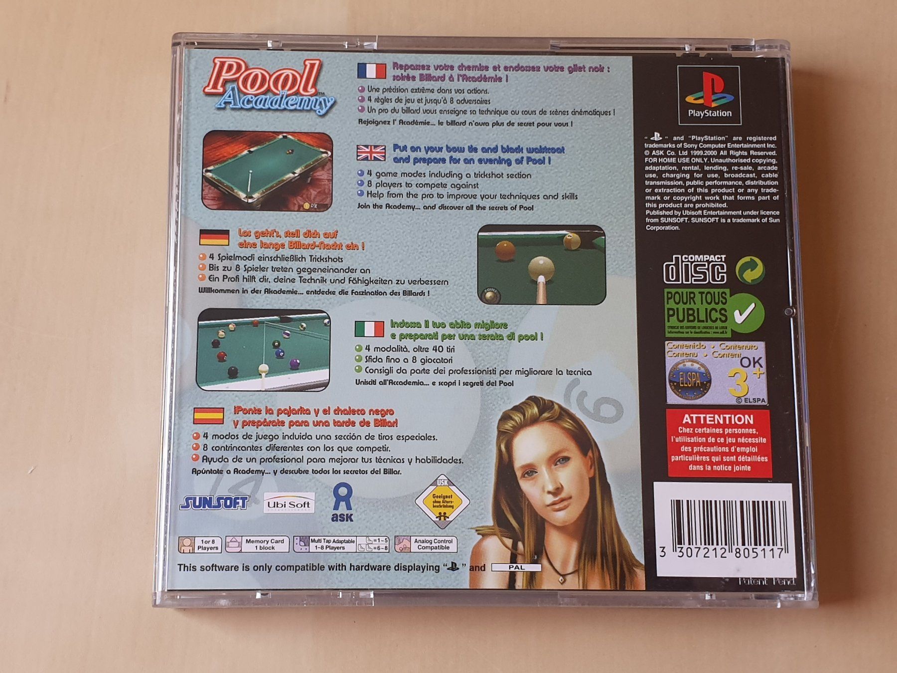 Sony Spiele: Pool Academy – Gebraucht aus Stansstad von collectorsshop 1