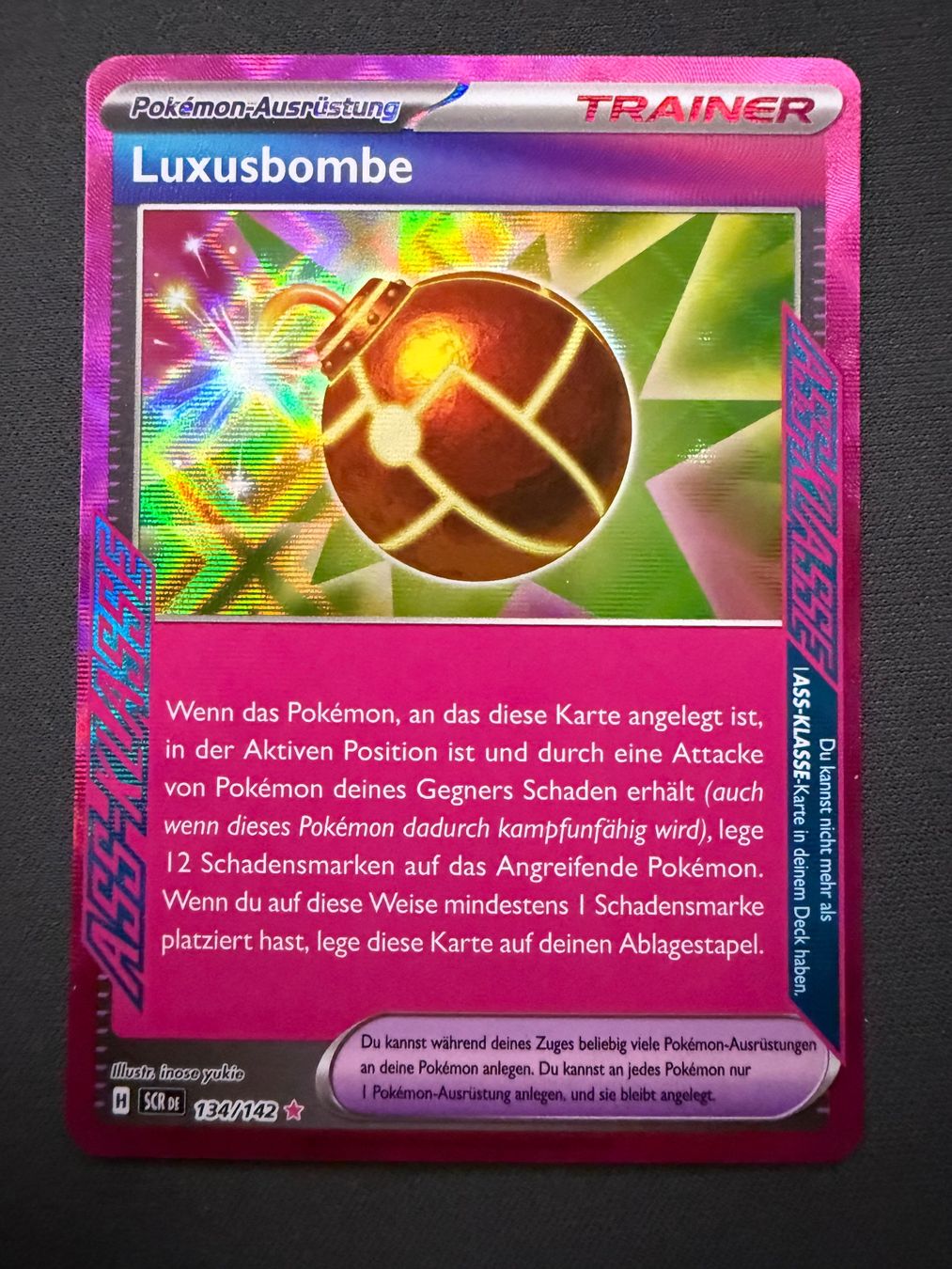 Pokémon Sammelbilder & Trading cards: Luxusbombe 134/142 - Trainer Karte – Gebraucht aus Uster von bacsev