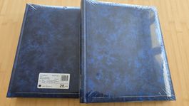 1Set (2 Stück) Fotoalbum dunkelblau 30 x 35 cm