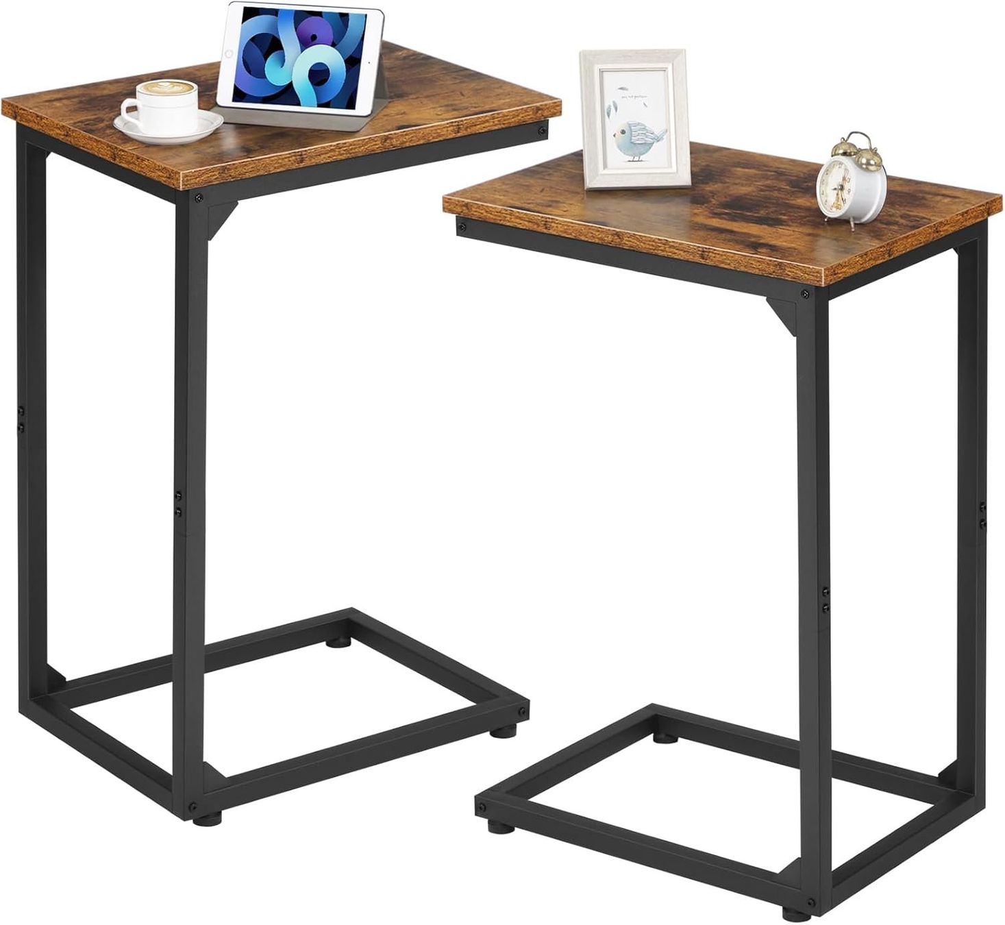 Tische: Beistelltisch 2er Set C Form Sofatisch Couchtisch Holz – Neu und originalverpackt aus Schaffhausen von AllesMussRaus90