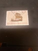 Timbre rare Saint-Marin, bateau ancien, collection !