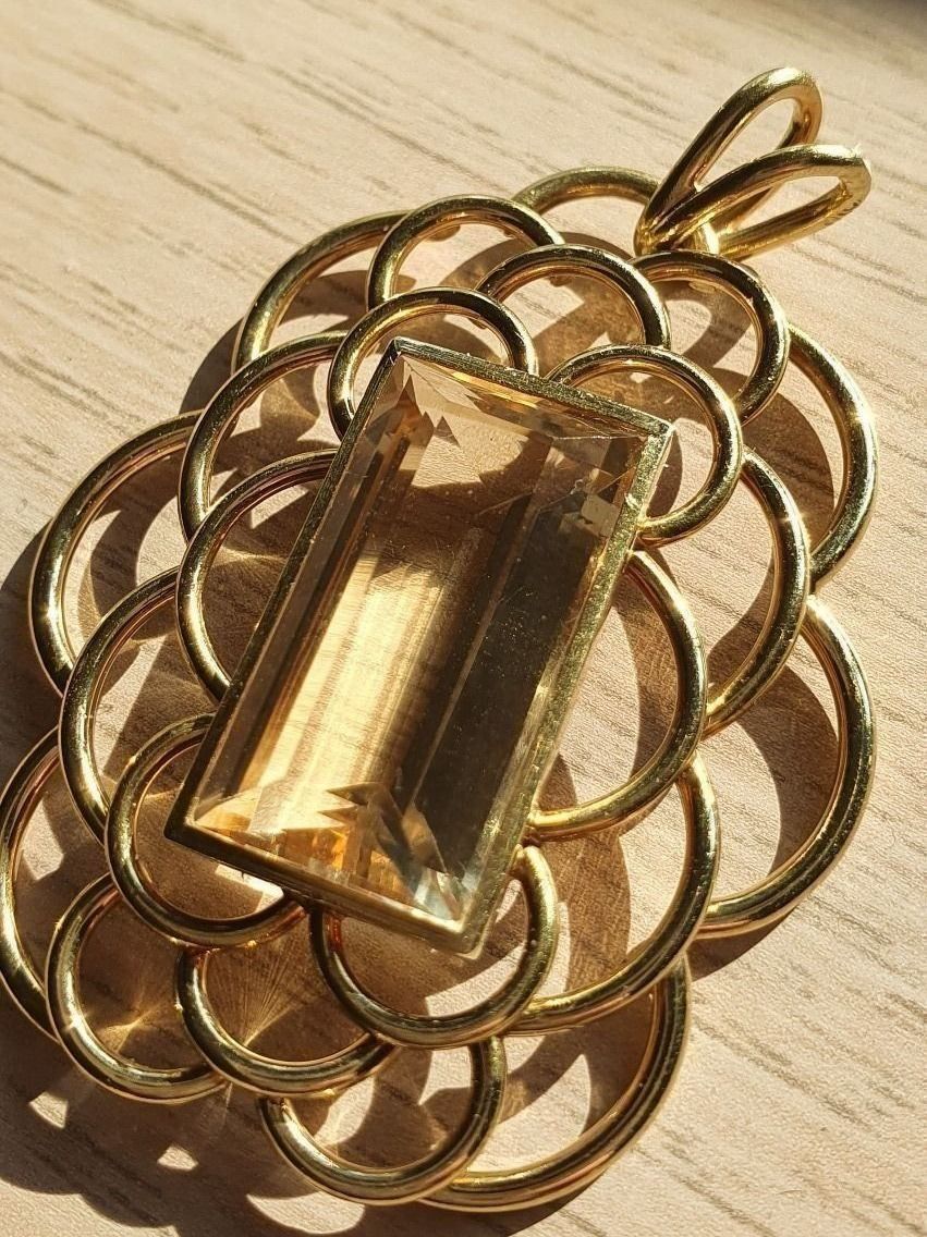 Ciondoli: Handangefertigter Citrin Anhänger – Nuovo (secondo la descrizione) da Unterägeri venduto da Altgoldschmuck 3
