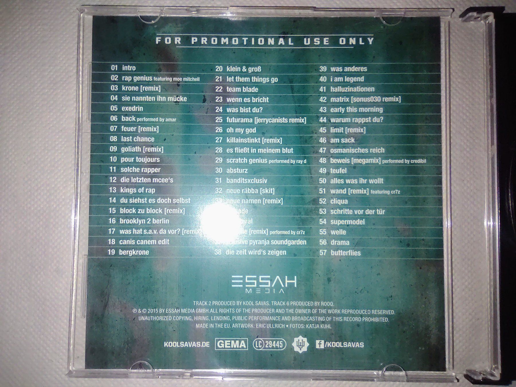 CD: KOOL SAVAS RAP GENIUS ** PROMO ** CD ** – Usato da Lupfig venduto da Womewome 1