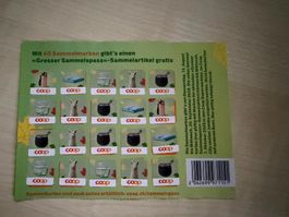 1 volle Karte Coop, Grosser Sammelpass mit 40 Marken