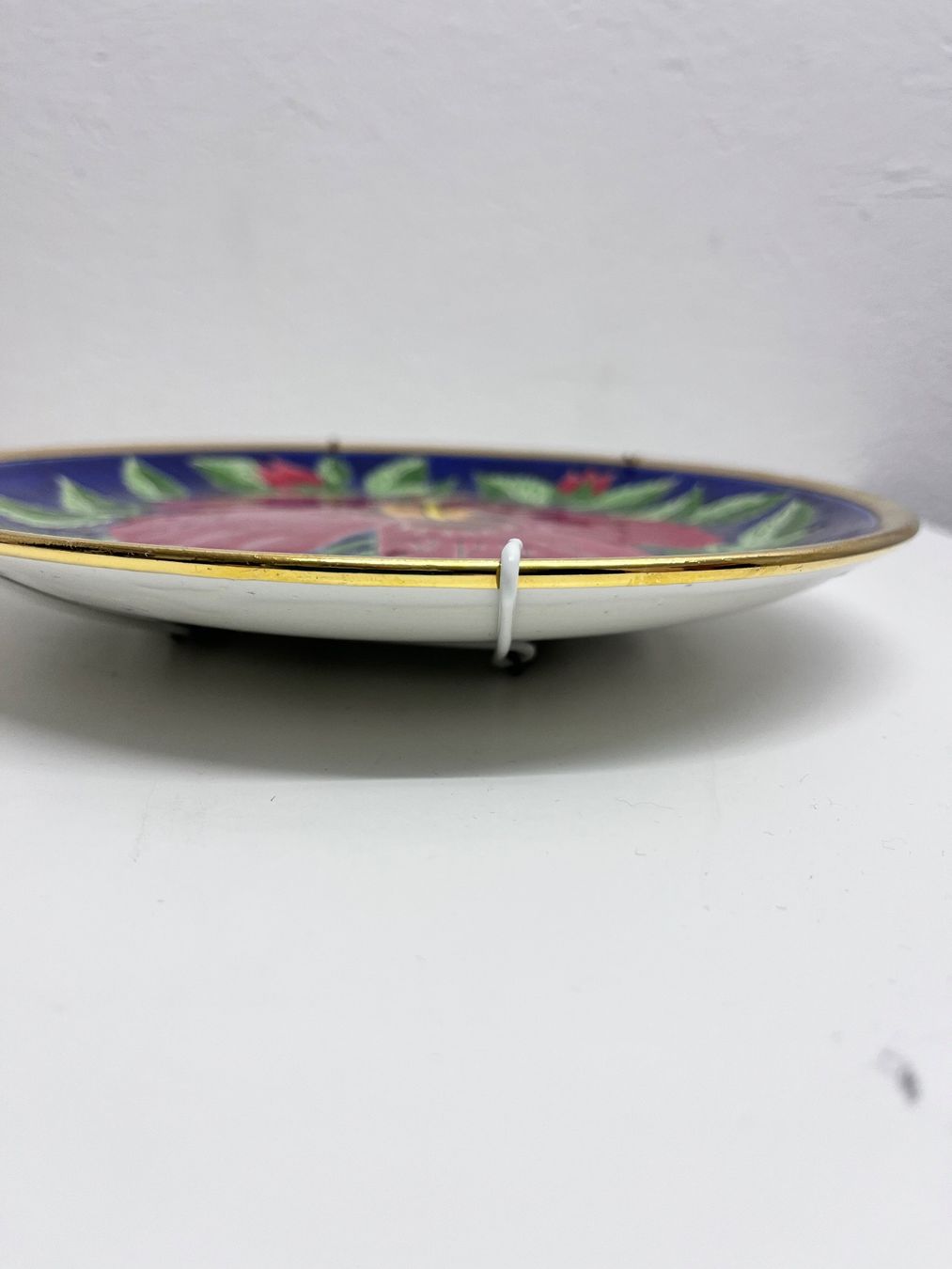 Piatti: Vintage Wandteller Rot Hibiskus Hand Made – Usato da Möhlin venduto da mil_h55x 4