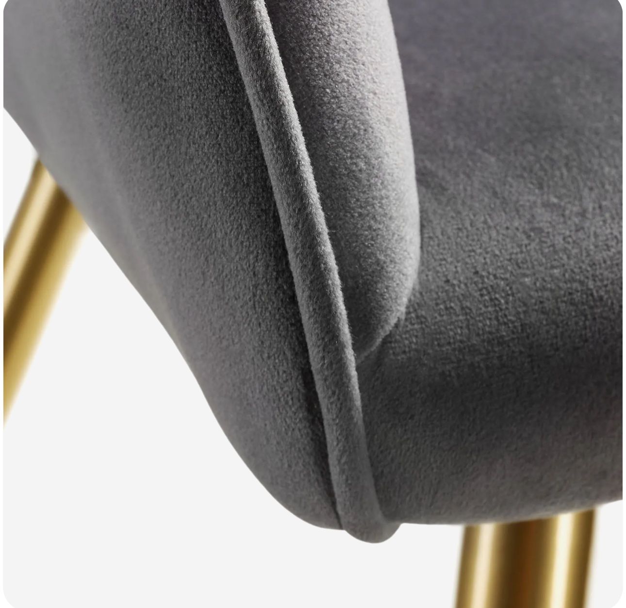 Sedie: neuer Stuhl Marilyn grau/gold – Nuovo e nell'imballaggio originale da Necker venduto da liq24 5