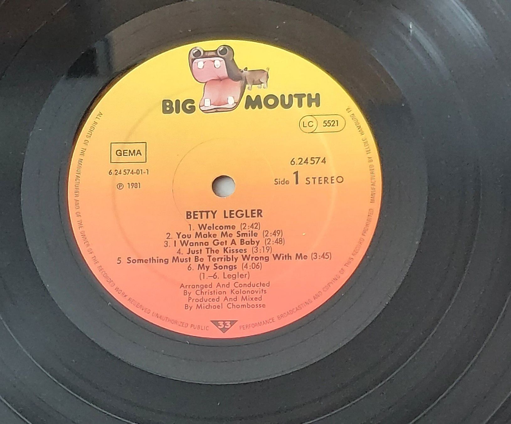 Dischi in vinile: LP - BETTY LEGLER – Usato da Steckborn venduto da Quo7 1
