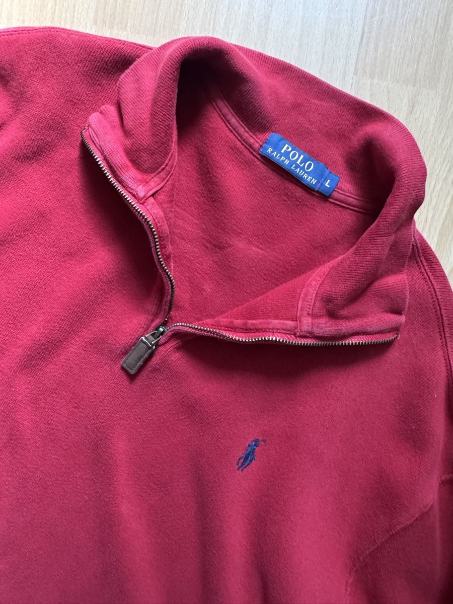 Ralph Lauren Maglioni & Felpe: Pull-over Ralph Lauren rouge col demi-zip, taille L – Nuovo (secondo la descrizione) da Lausanne venduto da nao_5wpd 3