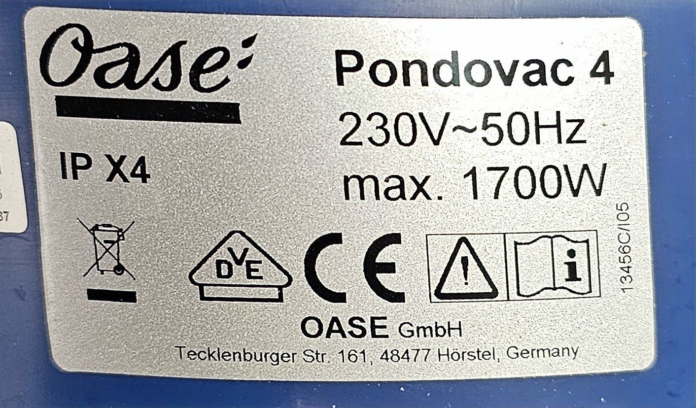 Oase Staubsauger & Zubehör: Oase Teichsauger PondoVac4 – Gebraucht aus Widnau von We9aro 4