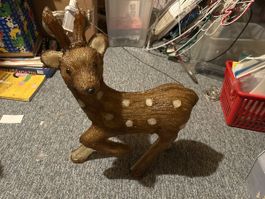 Hirsch Figur beleuchtet braun Grösse L guter Zustand