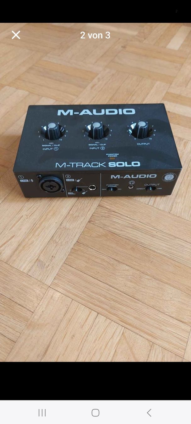 Equalizer: M-Audio Track Solo USB Interface – Neu und originalverpackt aus Bern von flo_c2qz 1
