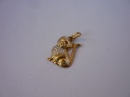 Gold-Anhänger Katze 18K, 20mm, 1.5g, ab 1.00