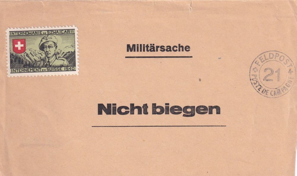 Feldpost Internement en Suisse (Gebraucht) in Birsfelden für CHF 4 ...
